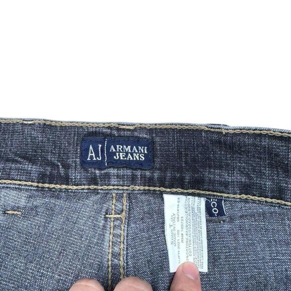 Armani Jeans Indigo 001 Simin T S.P.A 34x34 Made In Italy Bootcut Straight Grey - Picture 6 of 14